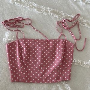 Zara cropped corset style top